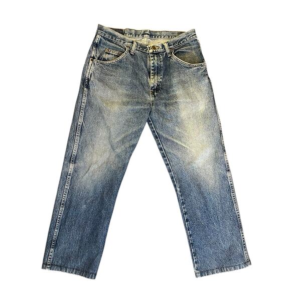 Vintage 1980s Wrangler Regular Fit Straight Leg Jeans 31 x 32 Light/Medium Wash - Picture 1 of 5